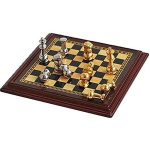 Schaakspel Bordspellen Klein Schaken 1,9 Inch Mini-schaakornamenten Draagbaar Tafelspel Voor Buiten, Reisfamilie Games voor Volwassenen