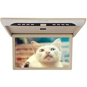 Draagbare dvd-speler voor videospelers op hoofdsteunen in auto's 19 Inch Auto Video Speler Hd Lcd-scherm 1080P Auto Monitor Dak Mount Display MP5 Auto Plafond Tv usb Fm Hdmi Speaker Link met HD-rotere