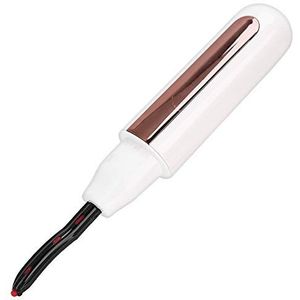 Verwarmde wimperkruller, elektrische wimperkruller voor snel natuurlijk krullen, snelle verwarming Langdurige wimpers Curling Tool(Wit)