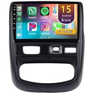 Android 15 Radio,voor Nissan TERRANO 2014-2016, 9 Inch Touchscreen 2 Din Autoradio Met Wireless CarPlay Android Auto Bluetooth WIFI GPS-navigatie Swc(A 4core (2G+32G))