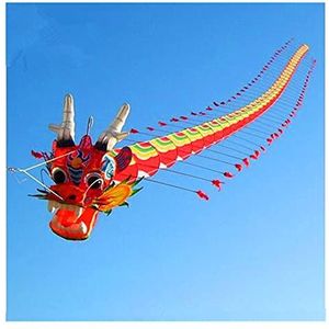 kite Chinese traditionele draak kite 7m met handvat lijn Weifang kite grote buiten tartan