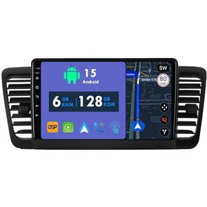 RoverOne Autoradio GPS voor Subaru Legacy 4 Outback 3 2003-2009 Carplay Android Auto Stereo Hoofdeenheid Bluetooth WiFi Radio Speler Sat Navigatie