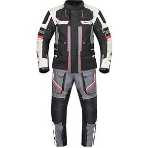 XLS Hoogwaardige motorcombi X-Drive textiel, ademend, waterdicht, grijs, 3XL