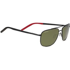 Serengeti Unisex TELLARO zonnebril, glanzend zwart, glanzend zwart., L