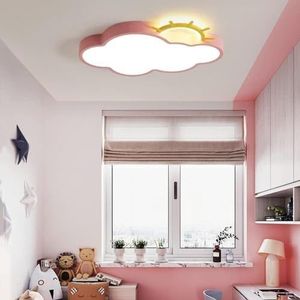 LONGDU Dimbare plafondlamp, led-inbouw moderne kinderverlichtingsarmatuur 3-kleuren lichtwisselmodus, acryl LED dicht bij plafondlamp for slaapkamer kantoor trappen hotel woonkamer keuken hal (Color