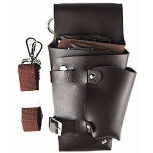 Kappersschaar Heuptas Gereedschap Schaar Opbergtas for Kappers(Brown)
