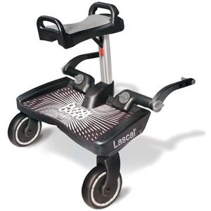 Lascal® BuggyBoard® Maxi+ : Staplank voor kinderwagens/duwwagens, geschikt voor kinderen van 2-6 jaar (22 kg), met universele bevestiging.