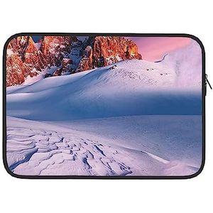 Sneeuw Landschap Print Laptop Sleeve Case Waterdichte Computer Tas Notebook Beschermende Tas Voor Vrouwen Mannen