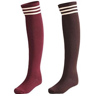 LittleForBig Stripe Tube jurken over de knie dij hoge kousen Cosplay sokken