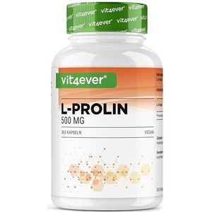 Vit4ever - L-Proline - 365 Capsules - Hooggedoseerd - Gefermenteerd & Zuiver Aminozuur - Veganistisch