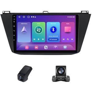 10"" Autoradio Bluetooth geldt voor Volkswagen Tiguan 2 Mk 2016-2022 Carplay Android Auto/DSP/GPS Navi RDS/FM Ingebouwde 4G LTE en WiFi,Android 14 Radio 2 din met achteruitrijcamera(C20Pro)