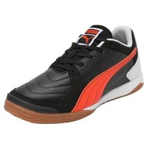 PUMA PRESSING IV zaalvoetbalschoenen 37 Black Flame Flicker Silver Mist Orange Gray