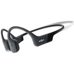 SHOKZ OpenRun Mini USB-C Bone Conduction Sport-hoofdtelefoon, Bluetooth draadloze oortelefoon met microfoon, open-ear waterdichte headset voor hardlopen, training(Zwart)