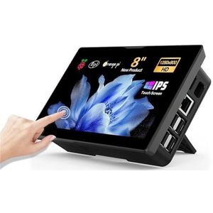 8 inch LCD-monitor 1280x800 touchscreen USB for doe-het-zelf ingebouwde ventilatoren luidspreker(JP plug)