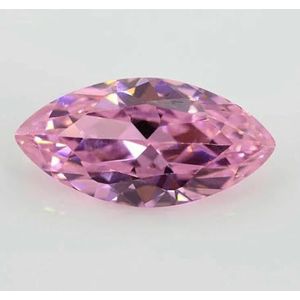 5A Marquise Vorm Cubic Zirconia Steen Multicolor Briljante Losse CZ Synthetische Edelstenen Kralen Voor Sieraden - Roze - 8x16mm 50 stuks