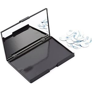 Allwon Lege magnetische oogschaduw-palet met 15-delige klevende lege pallet metalen stickers voor oogschaduw, lippenstift rougepoeder