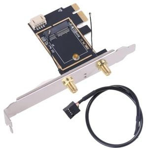 De Kaartadapters van PCIE WiFi voor Draadloze Connectivitys met 2X Externe Antenne