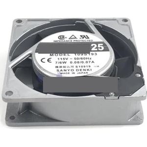 Voor SANYO DENKI 109S193 AC 115V 0,08/0,07A 90x90x25mm serverkoelventilator