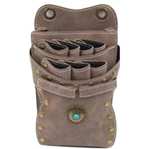 Kapperstas voor uitrusting 7 zakken PU lederen haar schaar tas kappers houder tas kappers salon tas heuptas huisdier schaar tas kappers tas(B)