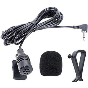 NewTH 3.5mm Microfoon HD Voice Assembly Mic voor Kenwood Sony Boss Corehan Power Acoustik JVC Jensen Alpine Auto Voertuig Hoofdeenheid Bluetooth Enabled Stereo Radio DVD GPS, 3M Kabel, Plug and Play