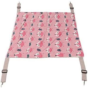 Kat Hangmat Zachte Huisdier Kooi Hangmat Hangmat Comfortabel Warm Huisdier Dubbele Laag Pluche Hangmat voor Konijnen Kittens Hamsters Puppies Fretten (L Vos)