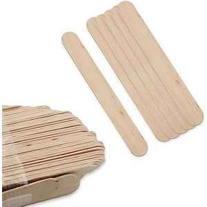SWAVGO Houten mondspatel 300 stuks - houten spatel - tongspatel van hout - spatel - mondspatel - roerstaaf - cosmetische spatel - houten stokjes om te knutselen (3)