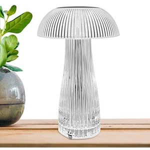 Paddenstoellamp - Oplaadbaar Multi-Color LED Paddenstoel Nachtlampje - Mushroom bureaulamp voor nachtkastje, woonkamer en slaapkamer Tumotsit
