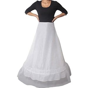 Myazs Petticoat Crinoline Slips Bruiloft Accessoires Hoepel Rok 50s Vintage Onder Rok A-lijn/Ruche Lagen/Mermaid womens petticoat onderrok crinoline wit volledige lengte vloerlengte lang
