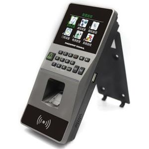 Prikklokken voor werknemers in kleine bedrijven Vingerafdruktoegangscontrolesysteem RFID-toetsenbord Kaartlezer Wachtwoord Biometrische tijdregistratiemachine met software TCP/IP USB