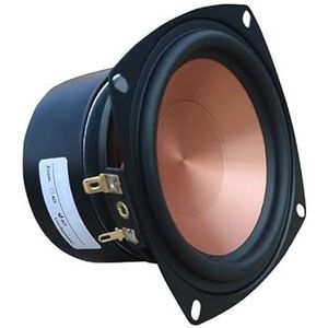 GatherTOOL 1 ST DIY 4 Inch Mid Range Bass Speaker 40W 4Ohm 8Ohm Mid Woofers Hifi Audio Speaker 25 Core Achterdeur Luidspreker Boekenplank Luidspreker (Kleur: 1Pc 8Ohm Vierkant)