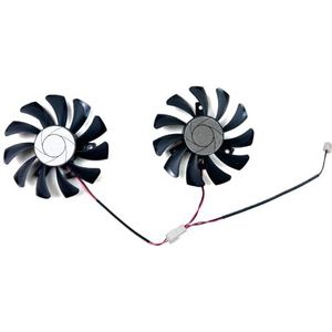 Ventilator, 75 mm, 2-polig, HA8010H12F-Z GTX1050 GPU-koelventilator, vervanging voor GTX 1050 2GT 1050Ti 4GT grafische kaart