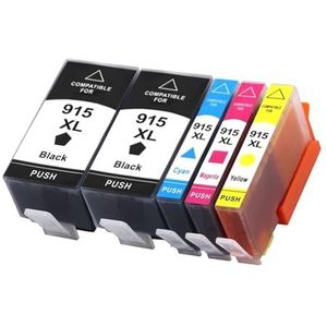 Inktcartridge compatibel for 915XL 915 XL 919XL for Of-icejet Pro 8020 8022 8023 8025 8026 8028 8015 8018 8012 8010(1 SET(5PC))