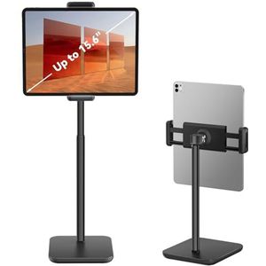 tounee Tabletstandaard, tablethouder, verstelbaar, lange armstandaard van 11,6-19,2 inch voor iPad Pro 9.7, 10.5, 12.9, Air Mini 2 3 4, iPhone, en tablet met 4,7-15,8 inch