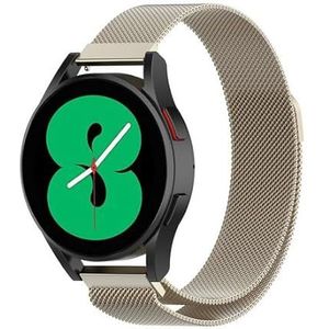 By Qubix - Compatible met Garmin Venu 3s / Vivoactive 4s / Venu 2s / Vivomove 3s / Forerunner 255s - Milanese bandje - Vintage goud - Compatible Garmin bandje