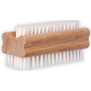 ToolSpace Massief houten nagelborstel met sterke borstelharen Nagelreinigingsborstel Handwasborstel Vingerborstel Borstel om vuil, viezigheid onder