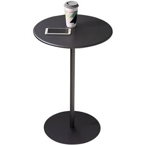 Bartafel Metalen eettafel salontafel kleine bijzettafel voor woonkamer slaapkamer - bartafel cocktail bistro pub tafel hoge tafel met zwarte ronde voet (Size : 60x60x72cm)