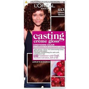 Loreal Casting CRÉME GLOSS SEMI PERMANENT HAIR DYE COLOR AUBURN 443