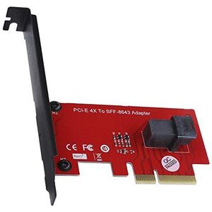 Gekke Verkoop SFF‑8643 naar PCI‑E 4X-converter, stabiele goede prestaties converterkaart, plug and play mini voor computer desktop kantoor thuis
