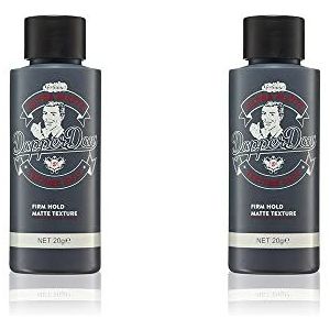 Dapper Dan Ultra Matte Textuur Stof, Gemakkelijk Toepassing Haar Textuur Poeder Voor Mannen, Licht Flexibele Hold, Voegt Volume, High Hold Hair Styling Poeder, Citrus Keulen Geur, 2 x 20g