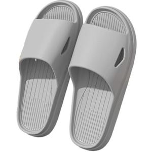 Sandalen, EVA-pantoffels for mannen en vrouwen in badkamers, slaapkamers en zwembaden Doucheschoenen(Gray,45 EU)