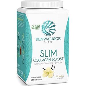 Sunwarrior Slim Collagen Booster (750g) Vanilla – Vanillesmaak – Met plantaardige collageenbouwstenen, MCT’s, erwteneiwit & vezels – Voor huid, stofwisseling & verzadiging – Bio & Vegan