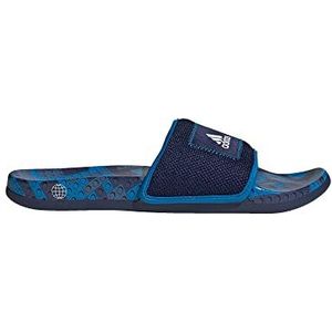 adidas Unisex-Adult Adilette Slide Sandaal, Donkerblauw/Krijt Wit/Blue Rush, 14 Vrouwen/13 Heren