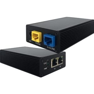 GIGA Copper G4202T - Gigabit G.hn Wave2 MIMO (2- en 4-draad) Modem set van 2 stuks - Ethernet netwerk via telefoonkabel, 1500 Mbps, 2xGE