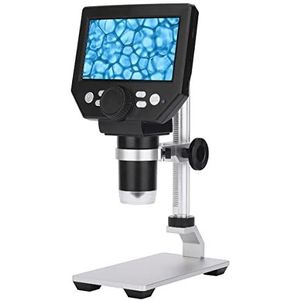 Smicroscoopaccessoires voor volwassenen G1000 digitale elektronenmicroscoop 4,3 inch groot onderstel LCD-scherm 8MP 1-1000X continue versterkingsmicroscoop (kleur: metalen stents, vergroting: 1000X)