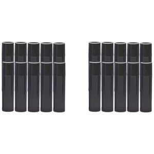 2 Set van 10x 5G Lege Lippenstift Tubes Hervulbare Lipgloss Balsem Flessen Flesjes Zwart