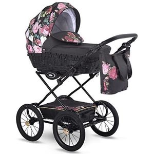 Kinderwagen Retro Garden babyzitje en Isofix optioneel door SaintBaby Rose G01 alleen kinderwagen
