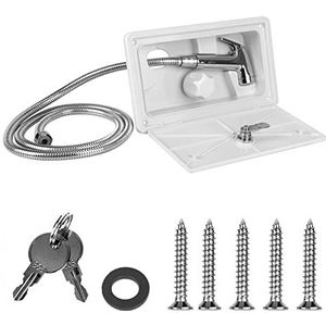 For Boot Marine Camper Camper Caravan RV Douche Box Kit ABS + Metaal Met Slot Camper Accessoires RV Externe Buitendouche