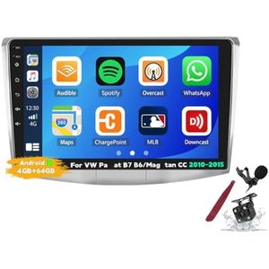 Android 15 Autoradio voor VW P-assat B6/B7 (2010-2015) 9 inch 2K aanraakscherm 2000 * 1200 Android hoofdunit multimedia speler met CarPlay GPS Navi BT 5G WiFi DSP SWC,K1 pro
