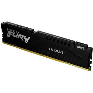 Kingston FURY Beast Zwart DDR5 32GB 6000MT/s CL36 DIMM Desktop Gaming Geheugen Enkelvoudig AMD EXPO en Intel XMP - KF560C36BBE-32