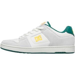 DC Shoes Manteca 4 S - leren skate-schoenen voor mannen, gebroken wit donkergroen, 44.5 EU